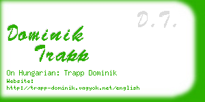 dominik trapp business card